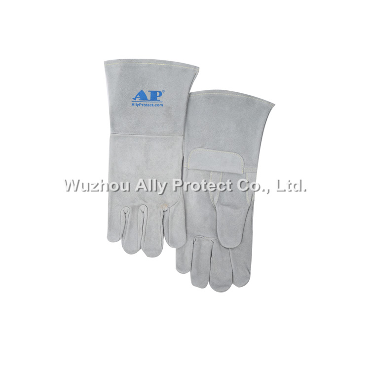 AP-1205 Grey Leather Welding Gloves